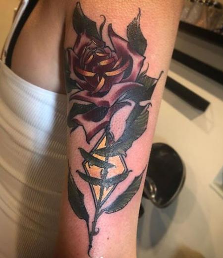 Billy Williams - Neo Traditional Rose Tattoo